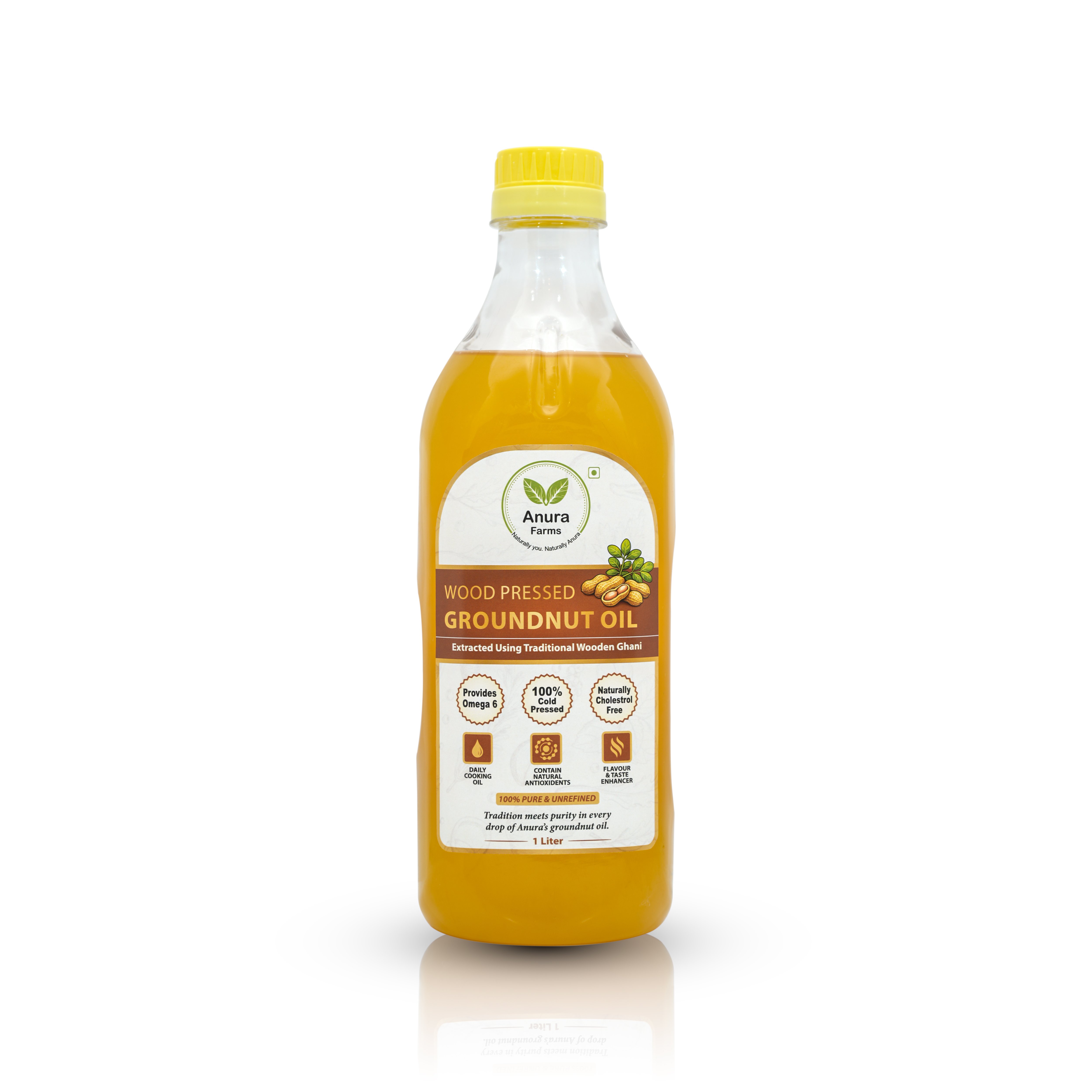 Wood Pressed Groundnut Oil