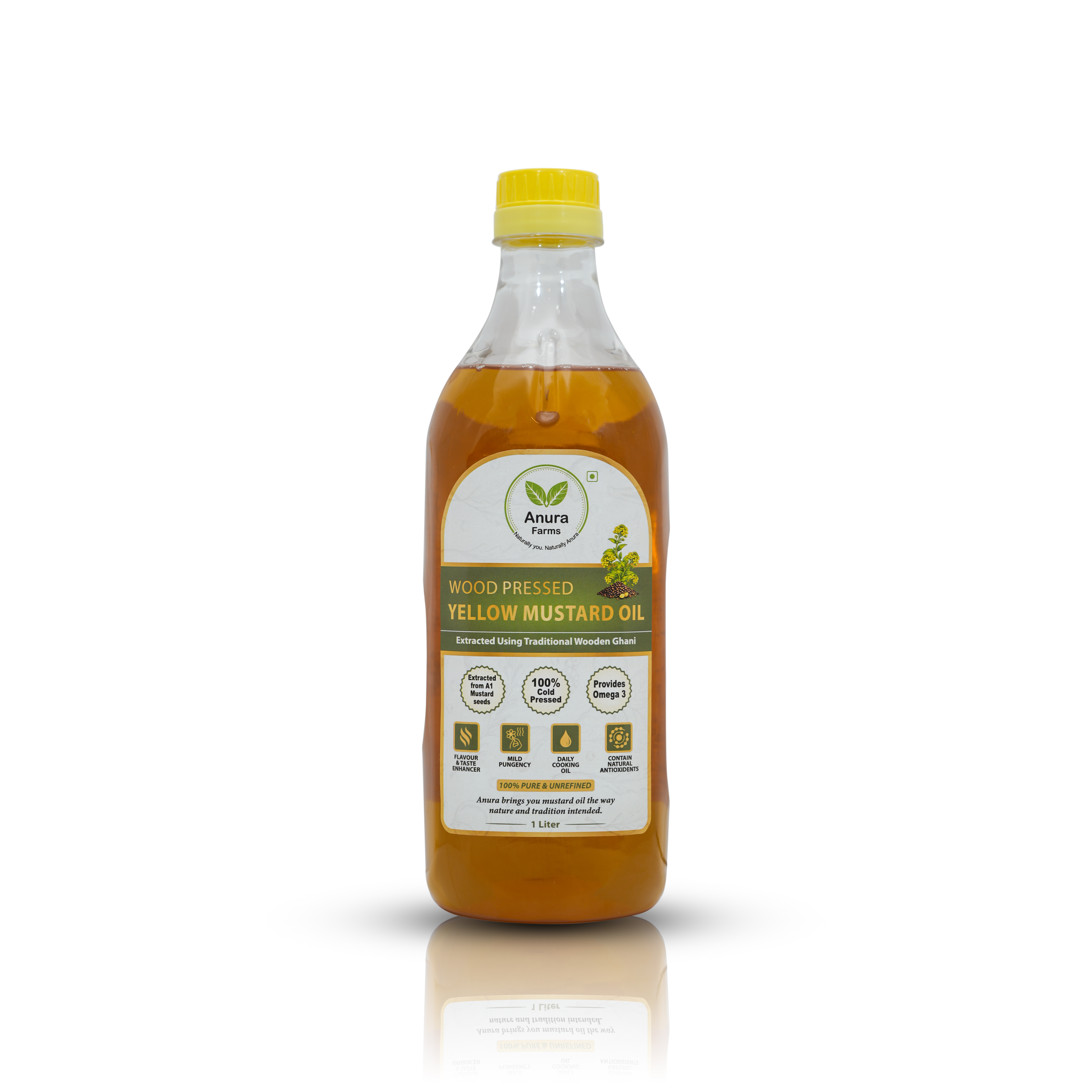 Wood Pressed Yellow Mustard Oil